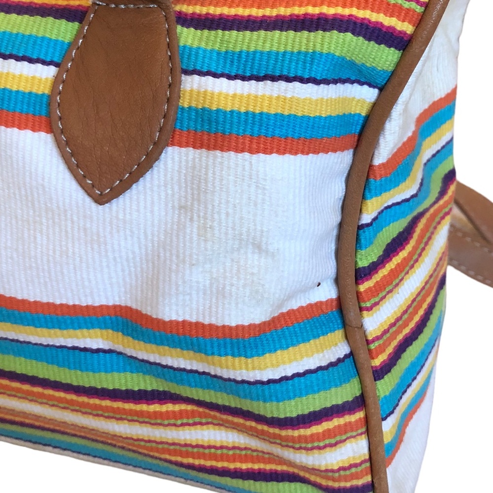 Unisa Canvas Bright Striped Bag - Picture 4 of 13